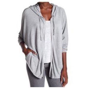 LA Made Beckinsale Hooded Zip Up Jacket Grey